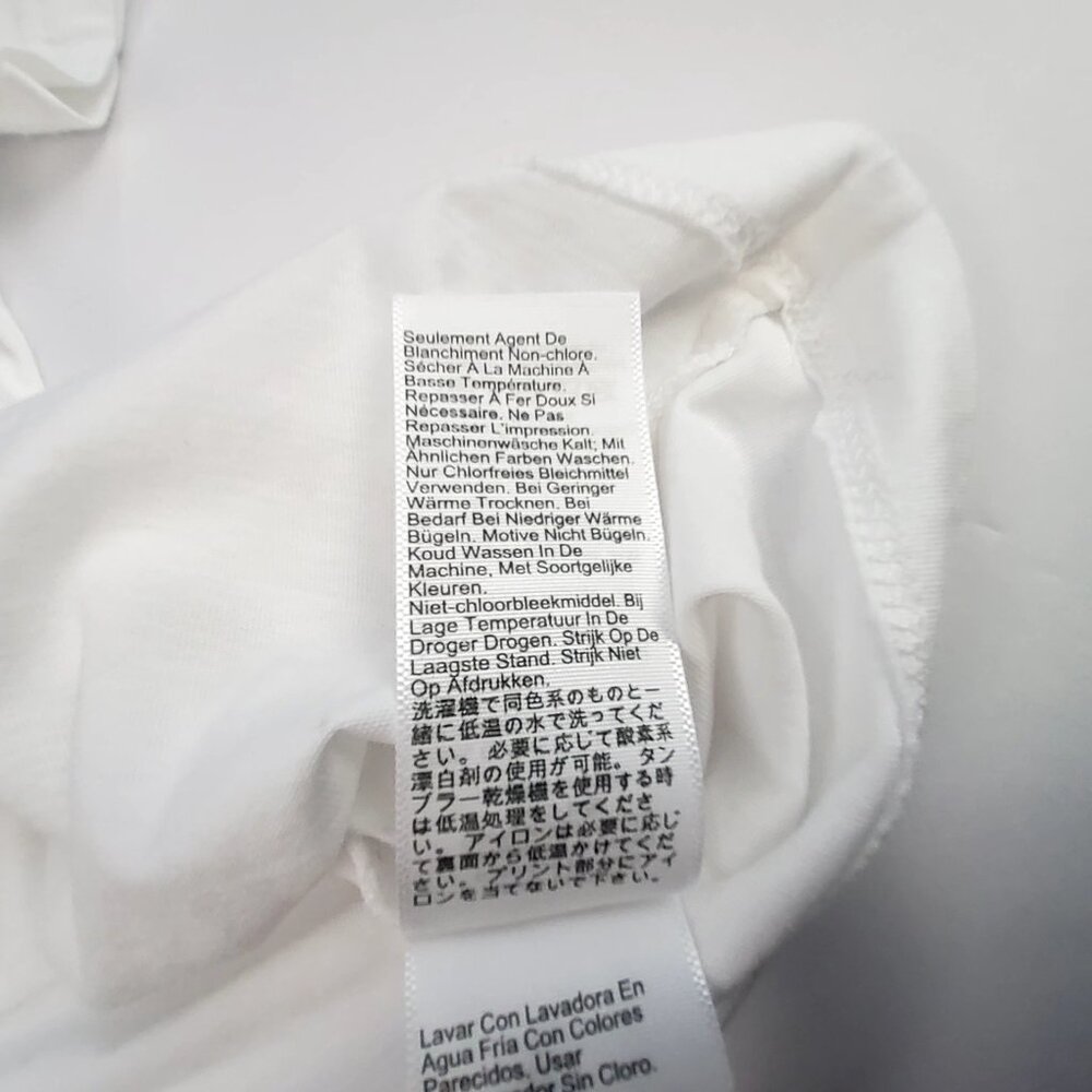 J. Crew White Holiday Graphic T-Shirt With Champagne & Festive Prints  Size S - Picture 5 of 8